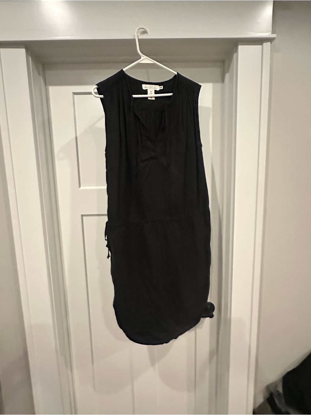 Sleeveless Black Shift Dress by Unbranded